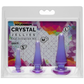 'Crystal Jellies Anaal Plug Set - 7,5 cm, 10 cm, 12,5 cm - Transparant'