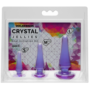 'Crystal Jellies Anaal Plug Set - 7,5 cm, 10 cm, 12,5 cm - Transparant'