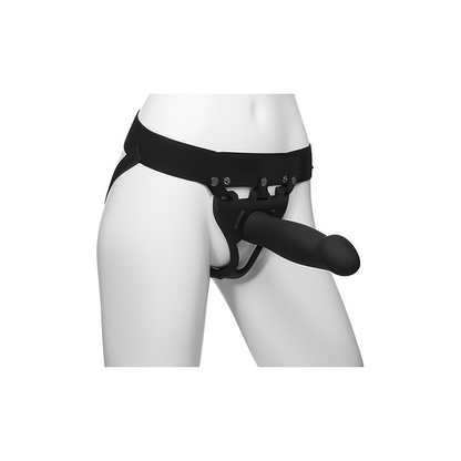 Hollow Siliconen Strap-On Harnas - 20 cm