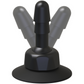 'Deluxe 360 Swivel Butt Plug Met Zuignap - 2 Stuks - Zwart'