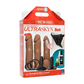 Doc Johnson Vac-U-Lock Dual Density Dildo Set - 20 cm - Zwart