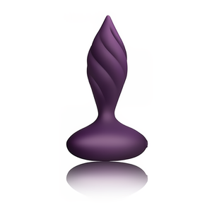 Petite Sensations Desire Vibrating Butt Plug met Textuur en Afstandsbediening - Zwart