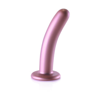 14,5 cm Gladde Silicone G - spot Dildo met Krachtige Zuignap en Metallic Kleur - EroticToyzSiliconen Dildo'sOuch! by Shots