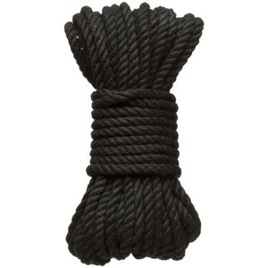 Merci Hogtied 6mm Hennep Bondage Touw 9 Meter - Zwart