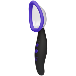 Pumped Oplaadbare Automatische Vibrator met Zuigfunctie - Transparant