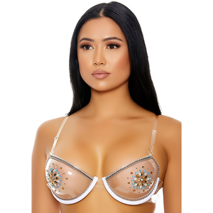 Clear The Air Strass Beha One Size - Transparant