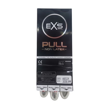 EXS Pull Latexvrije Ultradunne Condooms 0,008mm - 3 Stuks