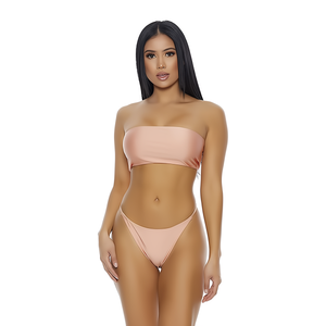 Forplay San Luis Bandeau Bikini Set - Maat S - Zwart