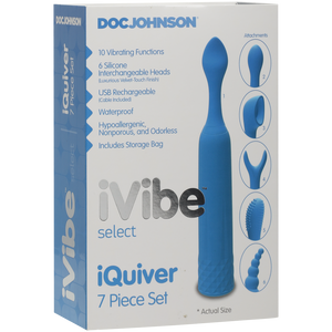 iVibe Select iQuiver 7-delige Vibrator Set - Periwinkle & Red Velvet