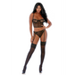 Can't Be Tamed Net Lingerieset - Zwart M