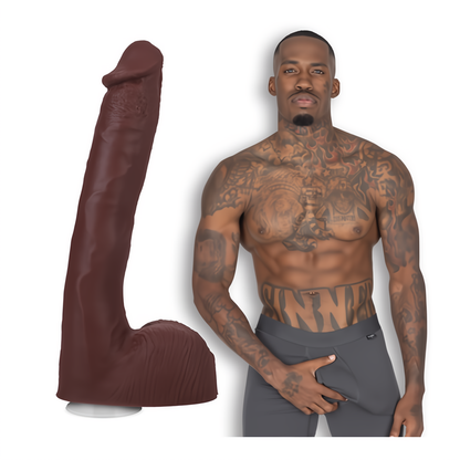 Realistische Dildo - 25 cm Chocolade