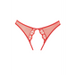 Mirabelle Crotchless Panty met Bloemkant - One Size