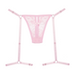 Say it with Garters Verleidelijke Kanten String - Roze OS