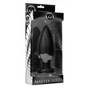 Master Series Colossus XXL Siliconen Buttplug Met Zuignap - Zwart