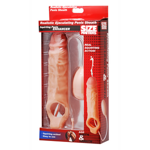 RealFeel Penis Sleeve met Ejaculatiefunctie - 60 ml - Huidkleurig