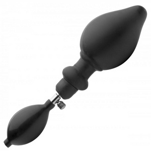 'Expander Inflatable Butt Plug met Handpomp - Zwart'