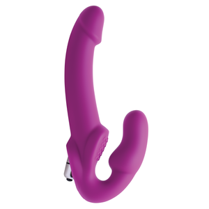 'Evoke Vibrerende Strapless Dildo - Silicone - Roze'