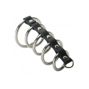 'Gates of Hell Cock Ring Set - 5 Ringen - Zwart'