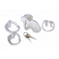 Clear Captor Kuisheidscockring Met Sleutels - Transparant, Medium