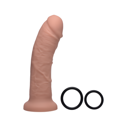 Brazen Siliconen Dildo Met Harnas 20 cm - Diepblauw