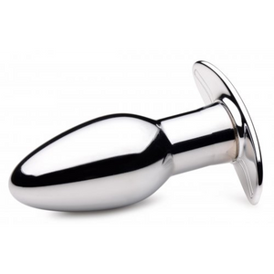 'Chrome Blast Oplaadbare Butt Plug 10 cm - Zilver'