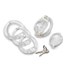 Double Lockdown  Lockable Adjustable Chastity Cage