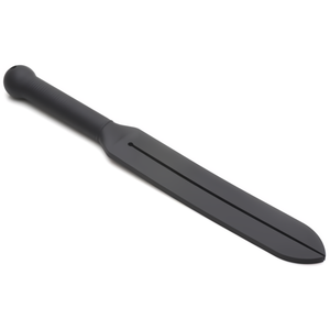 XR Brands Silicone Tawse 38 cm - Zwart