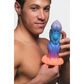 Siliconen Dildo Met Zuignap - 20,3 cm Multicolor