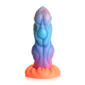 'Creature Cock Glow-in-the-Dark Silicone Dildo Met Zuignap - Multicolor'