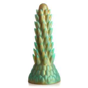 Dino Fantasy Dildo met Spikes en Zuignap 20 cm - Groen