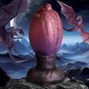 Dragon Hatch Fantasy Ei van Siliconen - Groot - Rood/Bruin