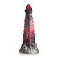 'Hades Silicone Dildo Medium - Zwart/Rood met Zuignap 21 cm'