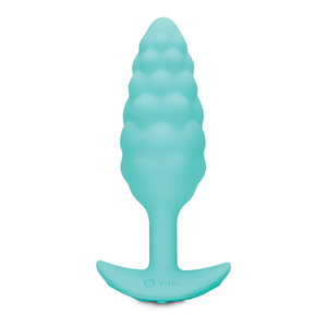 B-Vibe Bump Texture Vibrerende Butt Plug - Zwart