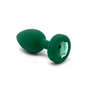 Emerald Vibrerende Buttplug - 6 Standen, M/L - Groen