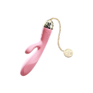 Rabbit Vibrator - Roze Siliconen Met 24K Goud