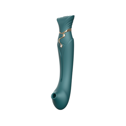 G-Spot Vibrator en Air Pulse Stimulator - Groen