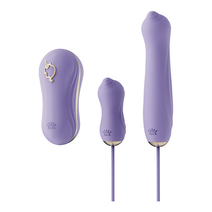 'Unicorn Sucking Vibrator met Pomp en Verschillende Opzetstukken - Zwart'