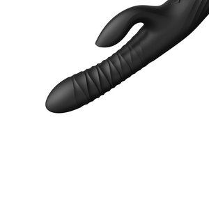 Mose PowerThrust Rabbit Vibrator - Obsidiaan Zwart