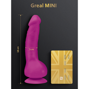 Gvibe Greal Mini Dildo 13 cm Met Zuignap - Fuchsia