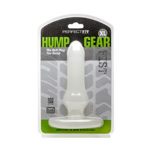 'Perfect Fit Hump Gear XL Doordringbare Butt Plug - Transparant'