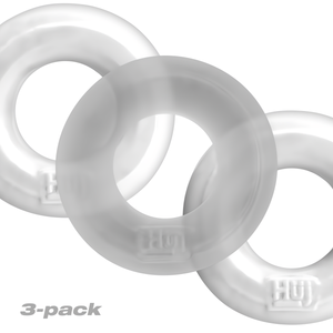 Huj3 Cock Ring Set van 3 - Wit en Transparant