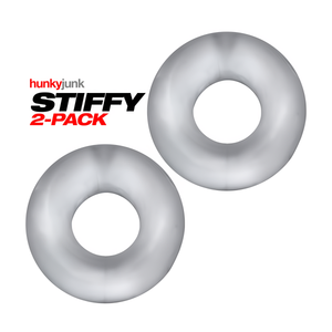 Stiffy NoRoll Cock Rings 2 Stuks - Transparant