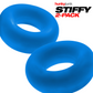 Stiffy NoRoll Cockrings 2-Pack - Teal Ice