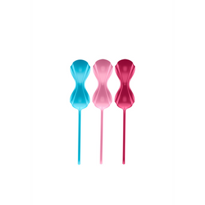 Kegel Balls Trainingsset - 3 Stuks Turquoise/Rood/Roze