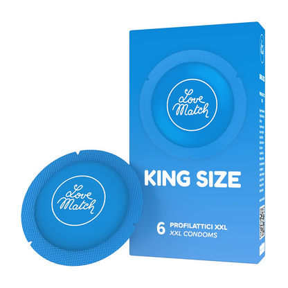 Love Match King Size Condooms 60 mm - 6 Stuks