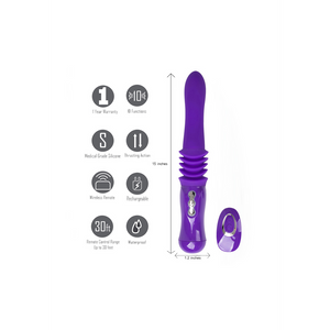 Monroe Sex Machine Met Stuwkracht 9 cm - Zwart