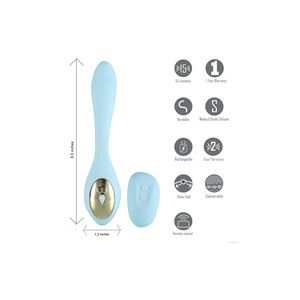 Maia Harmony Dildo Vibrator Met Roller Ball - Paars