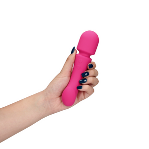 'UltraSoft Wand Vibrator Dubbelzijdig 20 cm - Zwart'