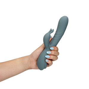 Loveline Rabbit Vibrator met Vingerende Beweging - Roze