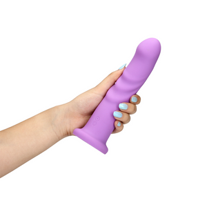 Zachte Silicone G-Spot Vibrator met Rotatie - 19 cm - Oplaadbaar - Paars